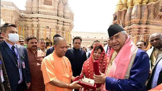 Deuba on a religious visit to Banaras