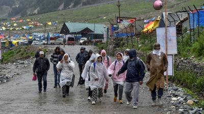 Amarnath Yatra paused due to bad weather