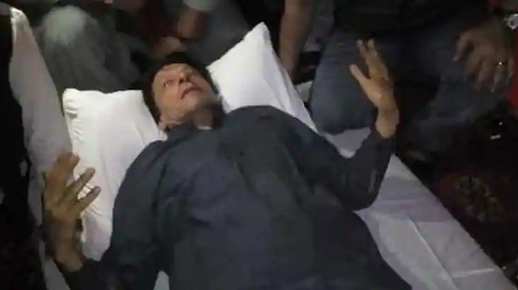 Imran Khan is injured in a firing incident