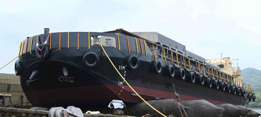 India’s newest missile barge is launched