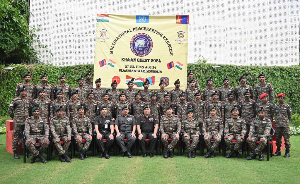 Indian Army to participate in Exercise Khaan Quest in Mongolia