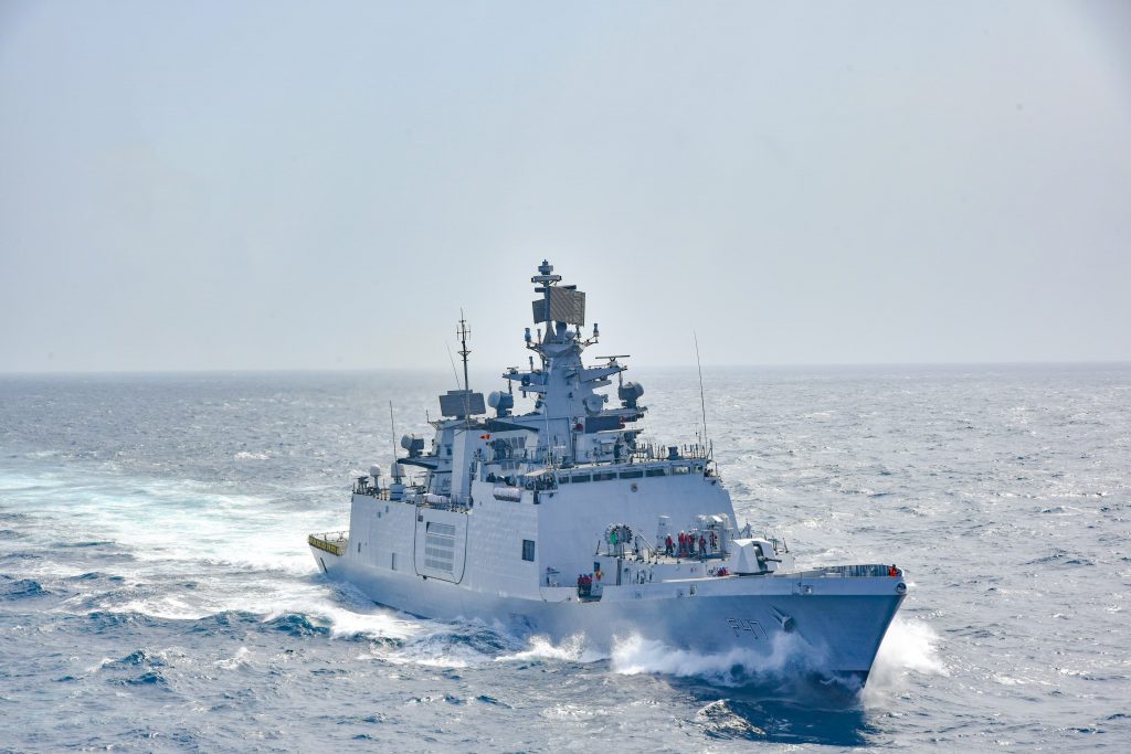 Warships from India and Singapore navies arrive at Vizag