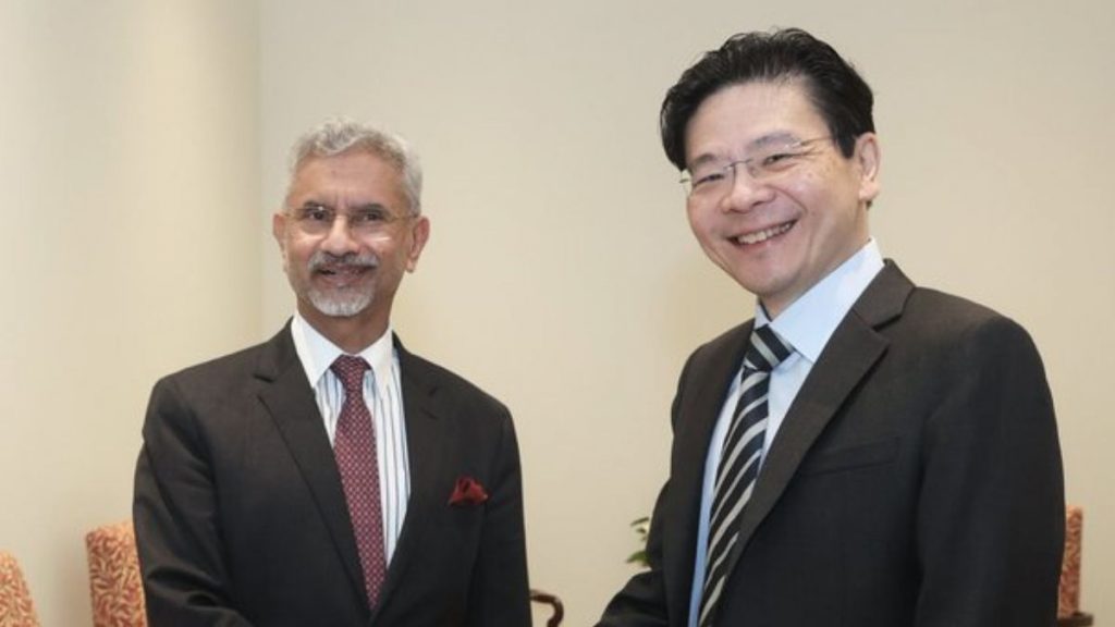 Jaishankar is in Singapore