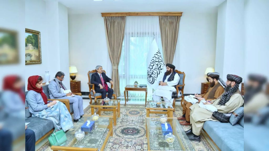 India’s first official meeting with Taliban