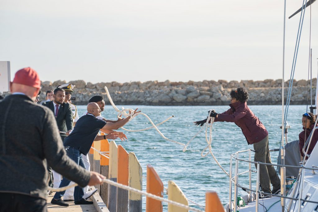 Sailing vessel INS Tarini has reached Australia