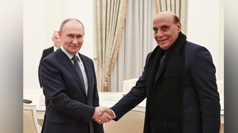 Rajnath had a busy day in Moscow