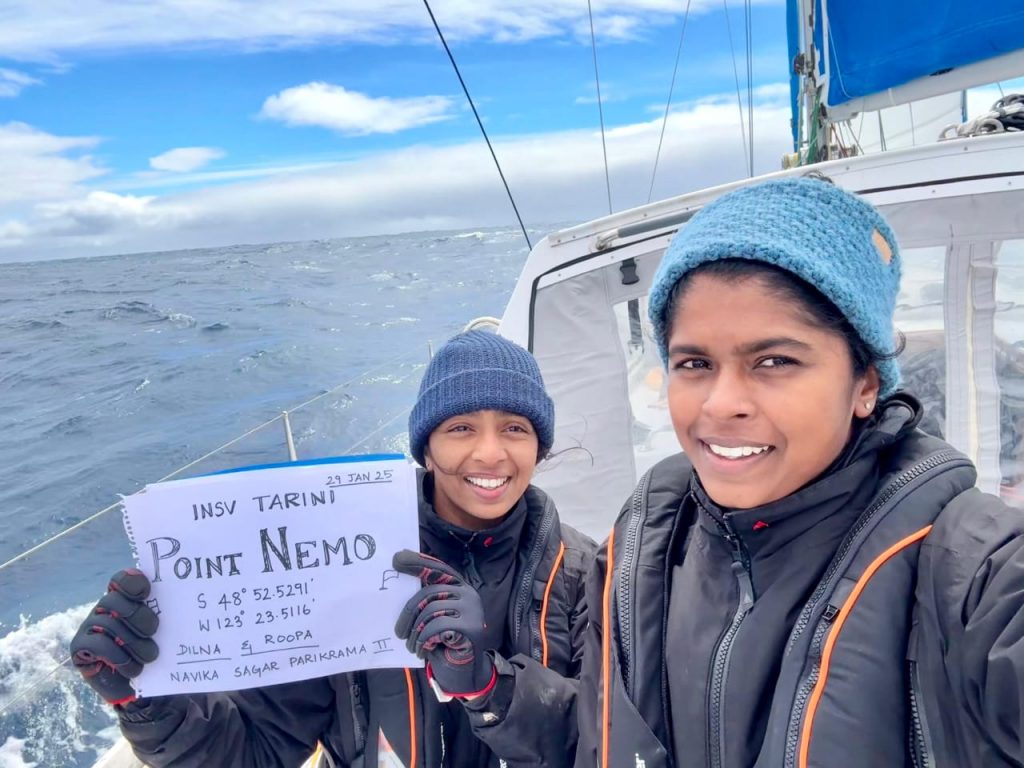 INSV Tarini crosses Point Nemo