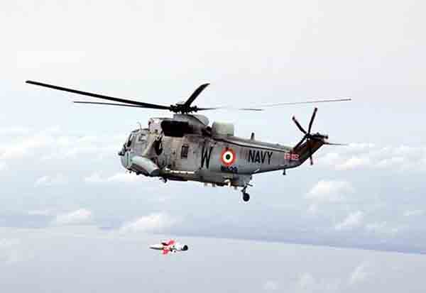 New DRDO missile fired from Navy’s SeaKing helicopter